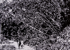 Black and White Woodcut